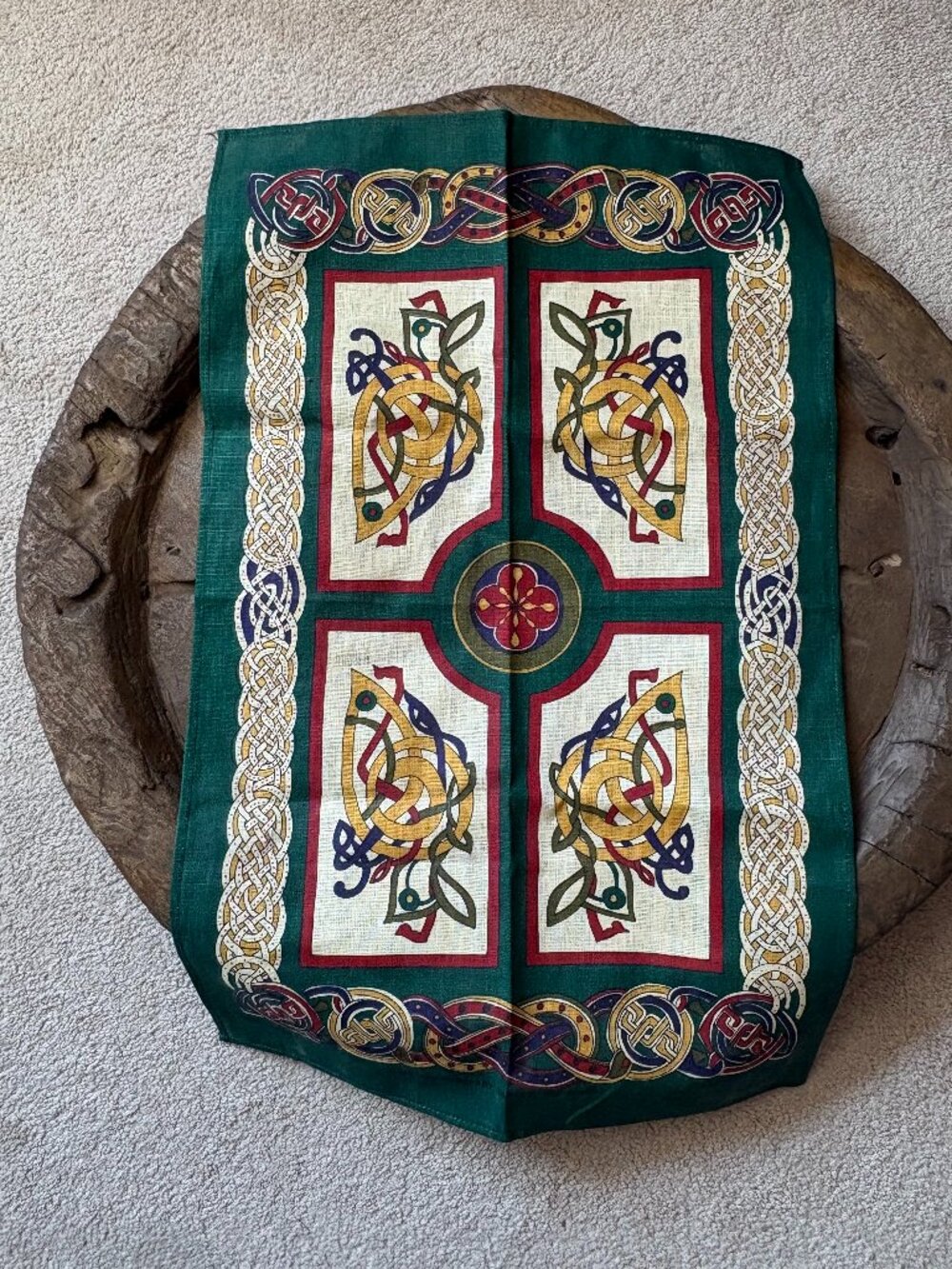 Ulster Weavers Irish linen Celtic knot tea towel collectible decor